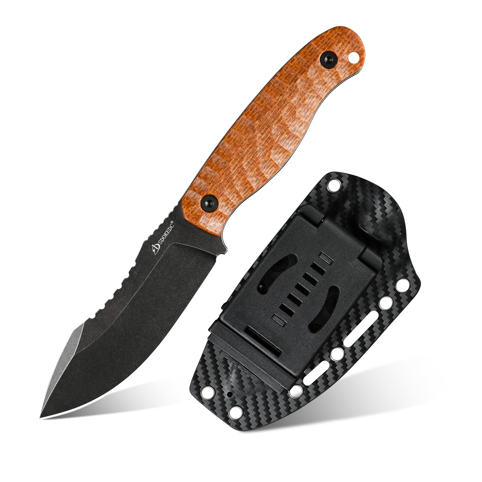 Woodworking Gifts For Men - Couteau utilitaire en acier SDOKEDC DC53,