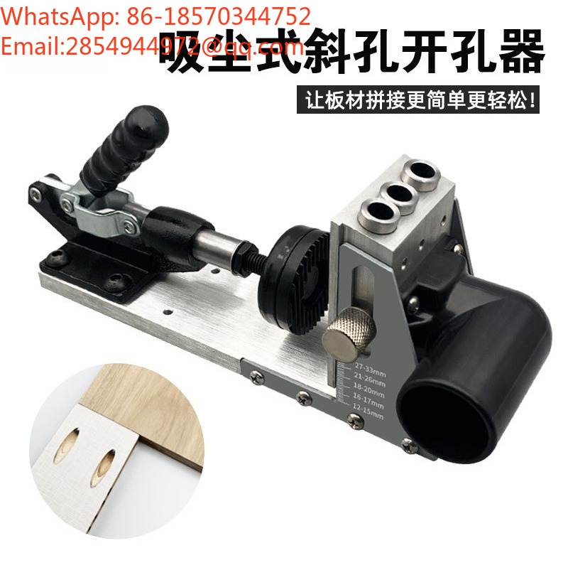 Vacuum Woodworking - Positionneur de perçage oblique pour le
