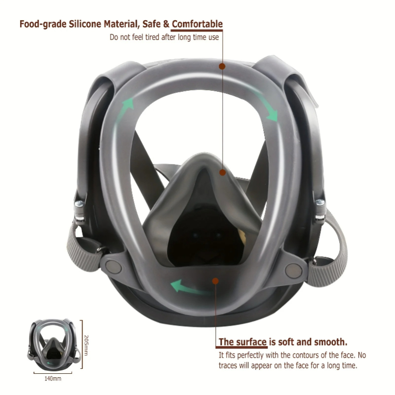 Woodworking Respirator - Masque à gaz intégral 6800 grande