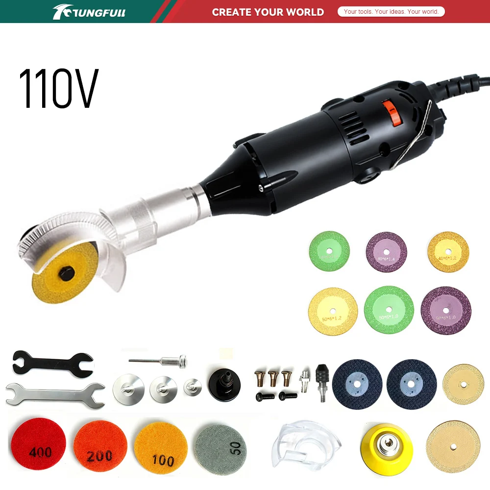 Woodworking Equipment - Mini-meuleuse d'angle électrique TUNGFULL 110V, outil