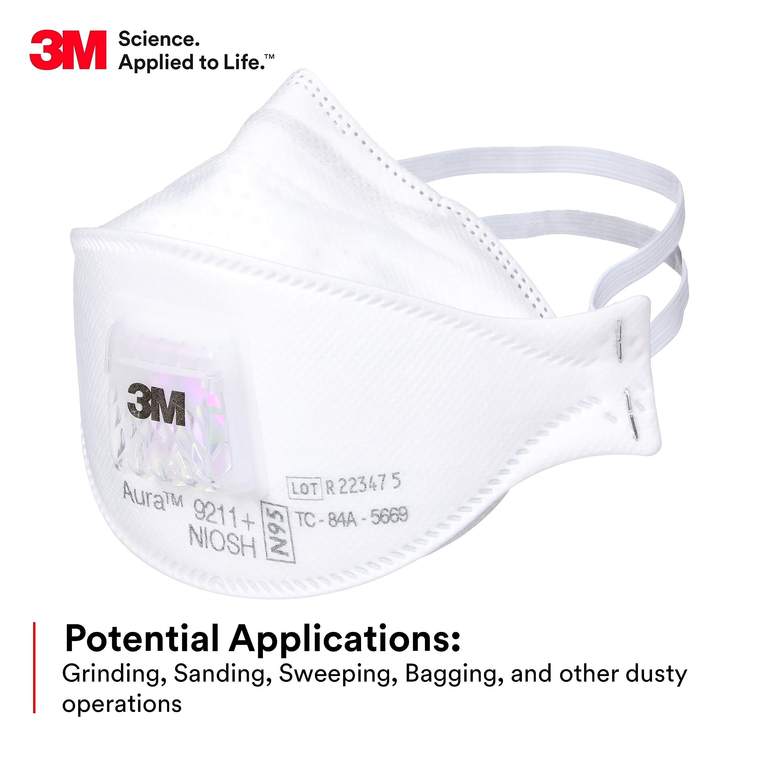 Woodworking Respirator - 3M Aura 9211 + respirateur à