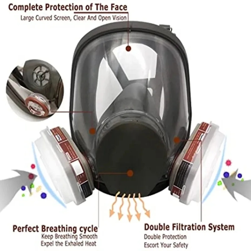 Woodworking Respirator - Masque à gaz grande taille 6800,