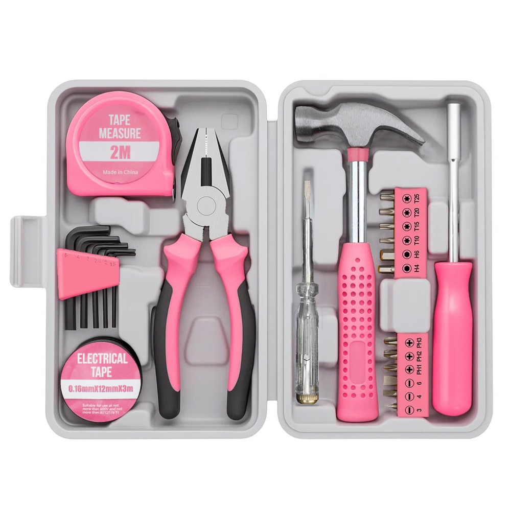 Woodworking Vise - Kit d'outils portables roses pour la