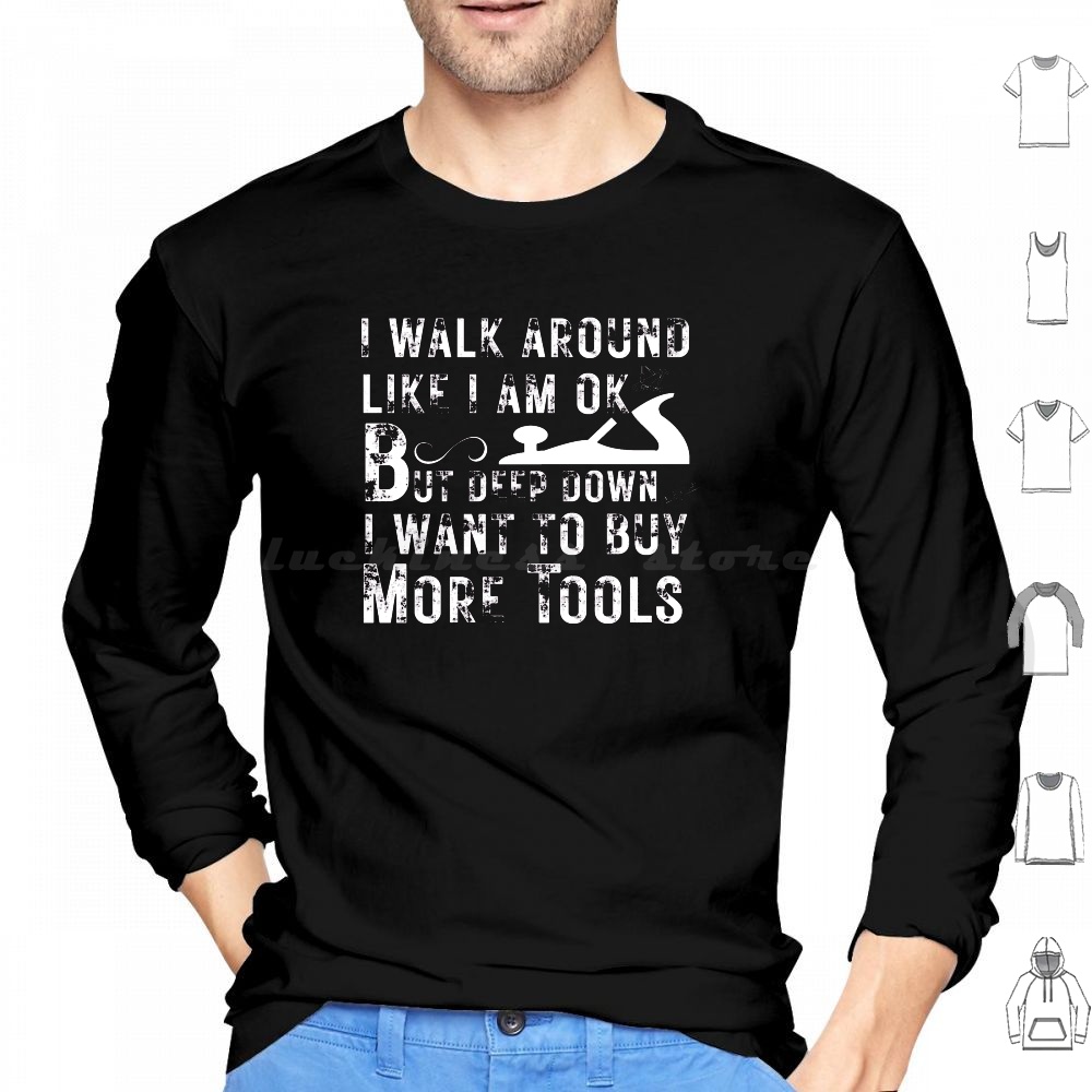 Woodworking Gifts For Men - Sweat à capuche à manches longues