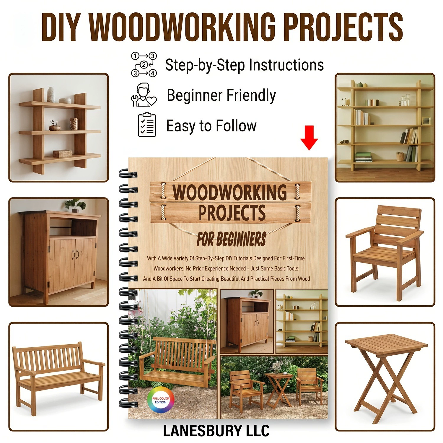 Livre de projets de menuiserie - Woodworking Ebook avis et prix