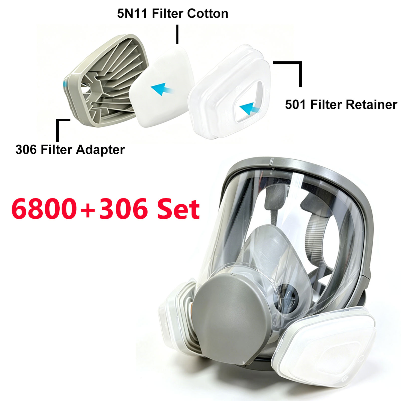 Respirateur intégral 6800 avec - Woodworking Respirator avis et prix