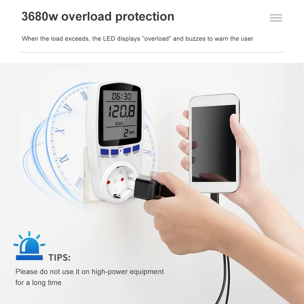 Wattmètre numérique LCD 220V 1 - Woodworking Uk avis et prix
