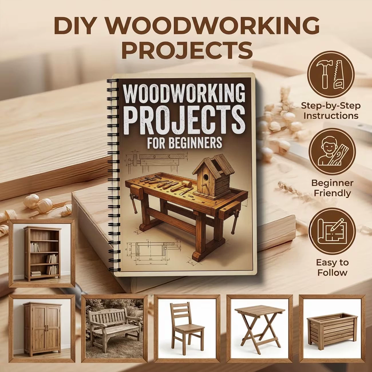 Livre de projets de menuiserie - Woodworking Ebook avis et prix